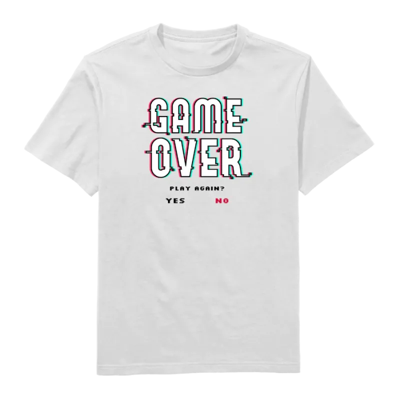 Game Over Round Neck T-Shirt