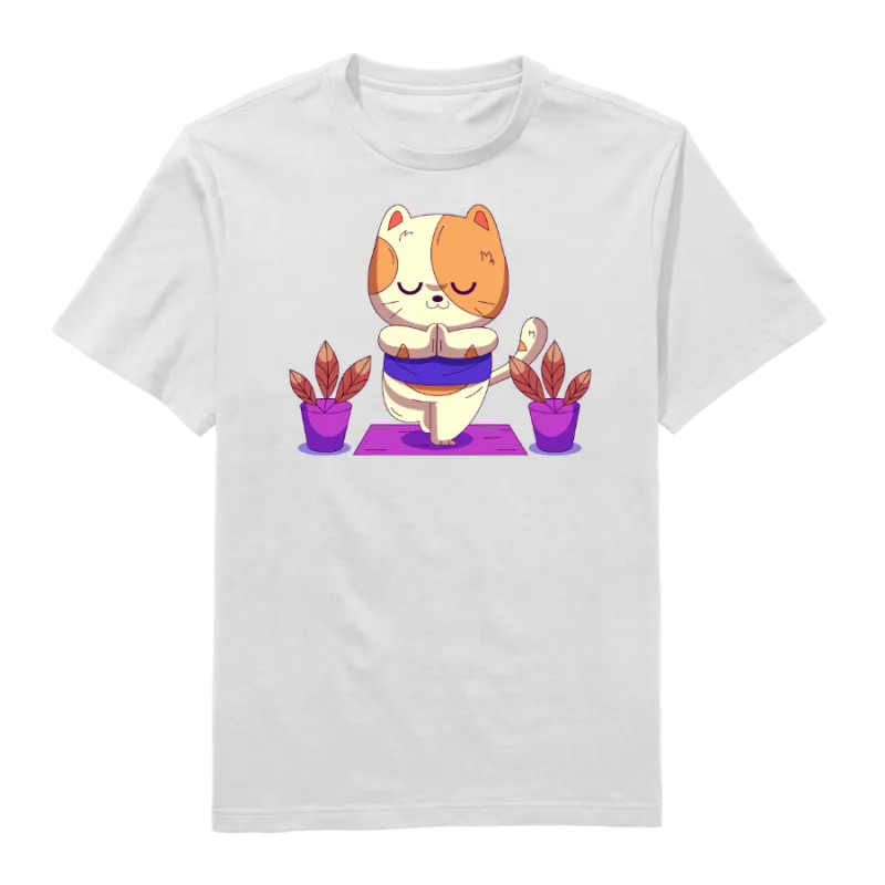 Purr in the Garden Round Neck T-Shirt