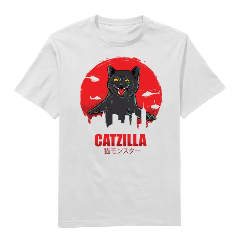 Catzilla Round Neck T-Shirt