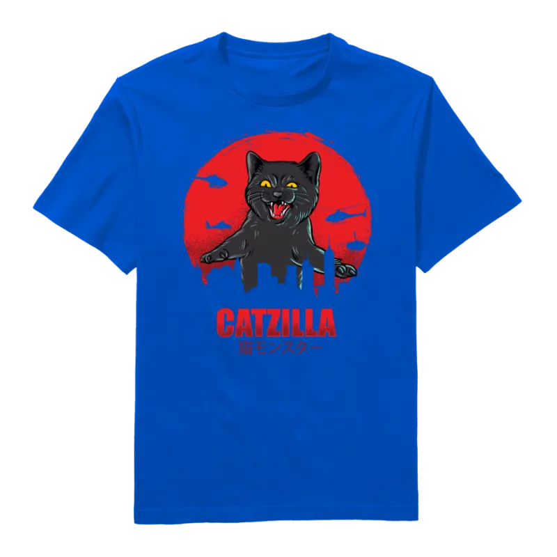 Catzilla Round Neck T-Shirt