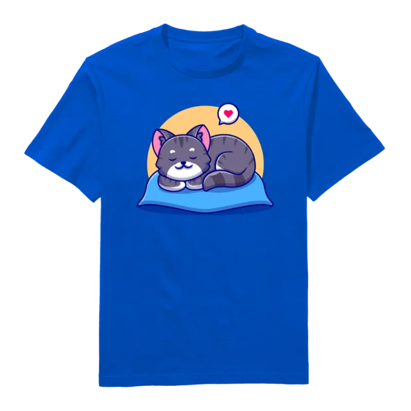 Dreamy Kitty Round Neck T-Shirt