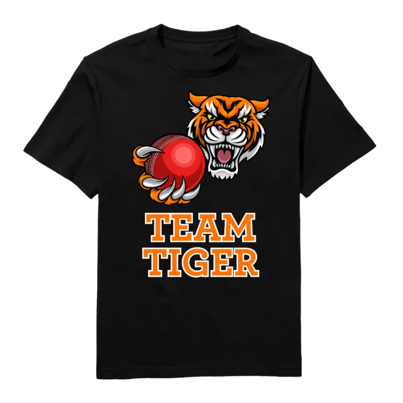 Team Tiger Round Neck T-Shirt
