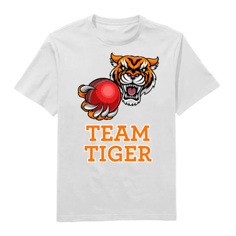 Team Tiger Round Neck T-Shirt
