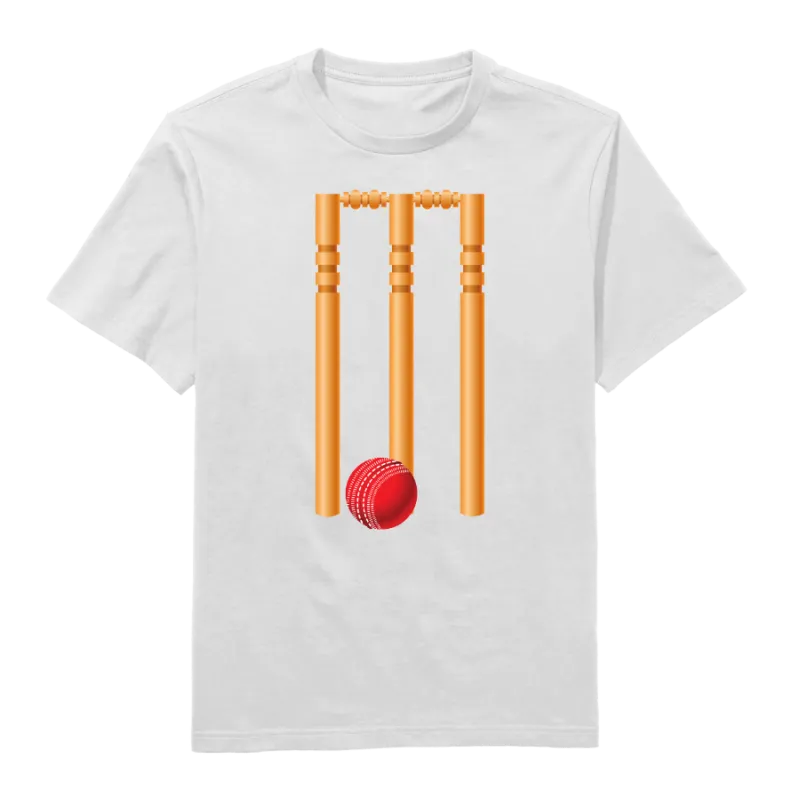 Wickets Round Neck T-Shirt