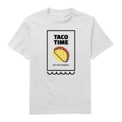 Taco Time Round Neck T-Shirt