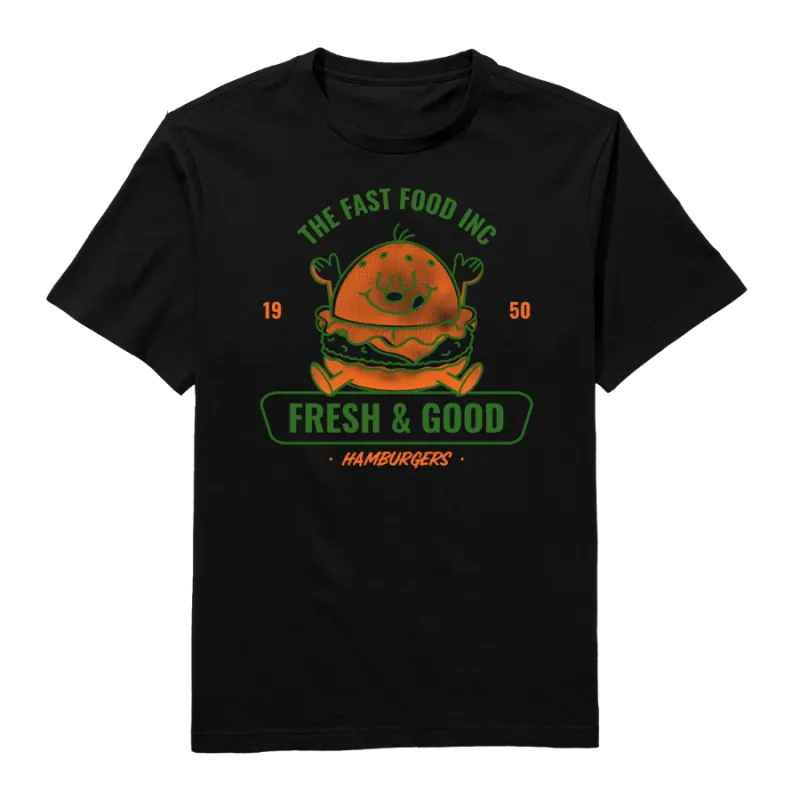Fast Food Round Neck T-Shirt
