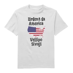 Urgent Ga America Vellipo Sivaji Round Neck T-Shirt