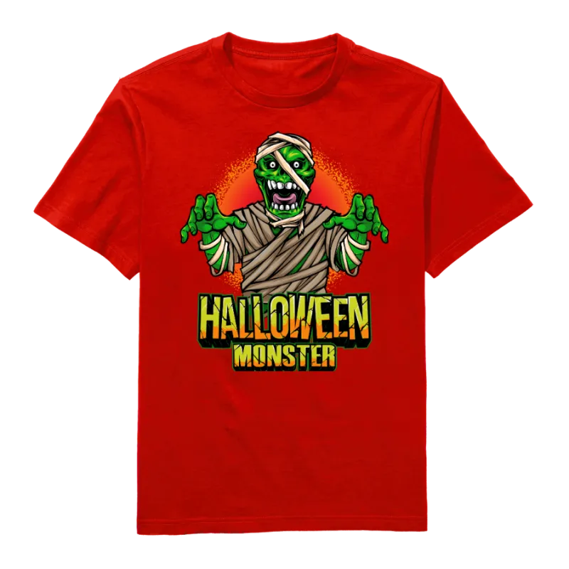 Halloween Hunter Round Neck T-shirt