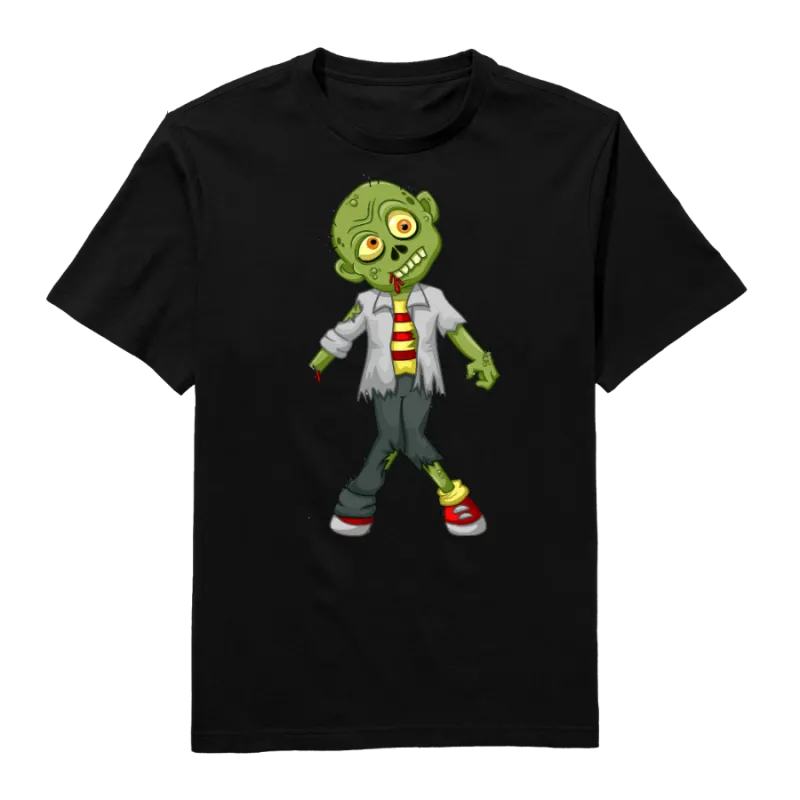 Hand Cut Zombie Round Neck T-Shirt