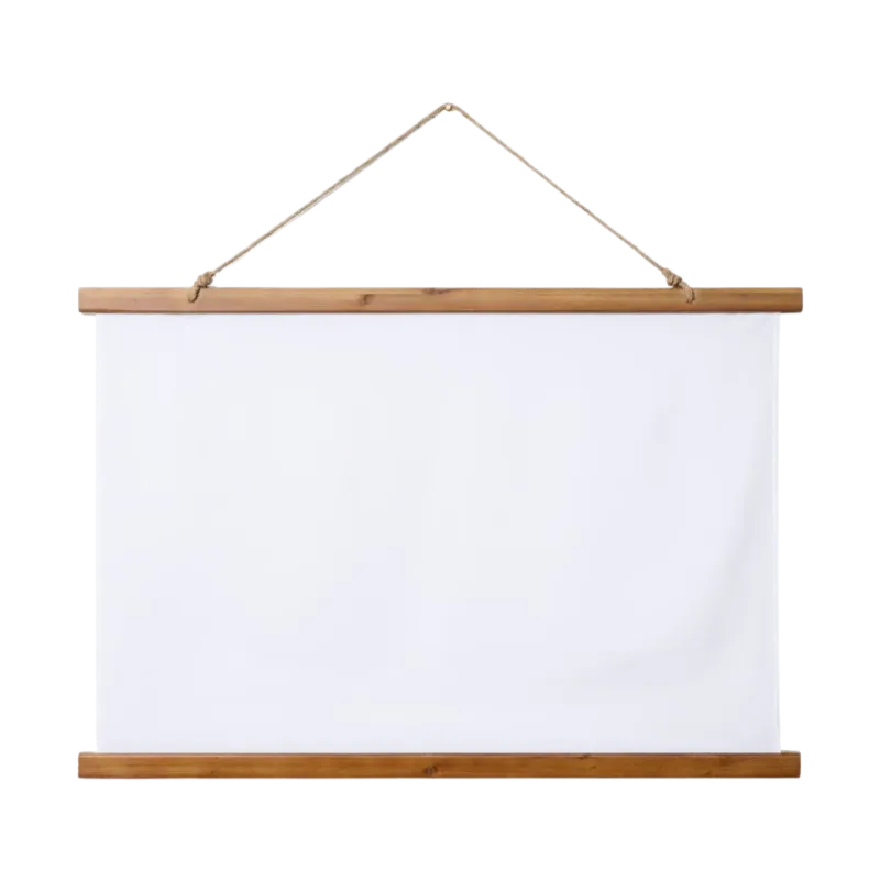 Customized Wood Topped Wall Tapestry