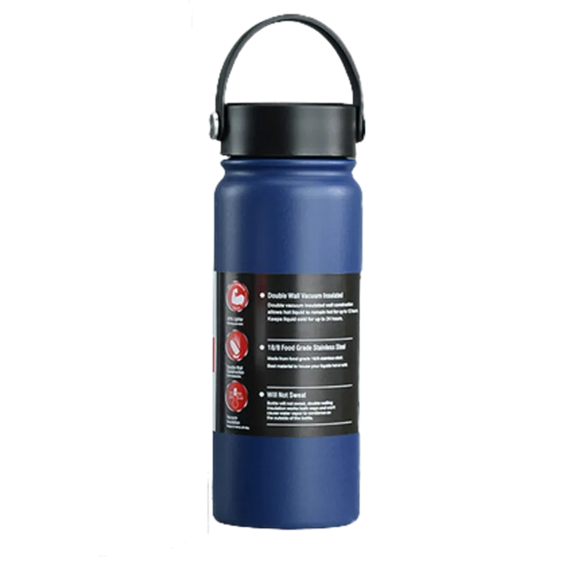 Desk Dazzle Stainless Water Bottle (Navy Blue)