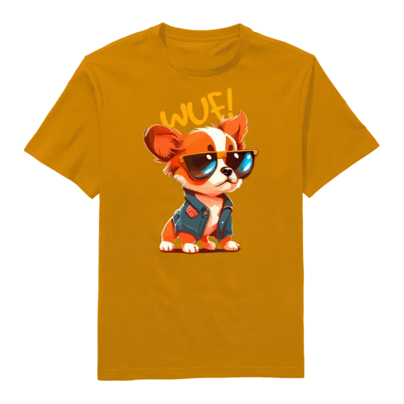 Wuf puppy Round Neck T-Shirt
