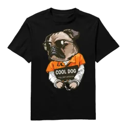 Cool dog Round Neck T-Shirt