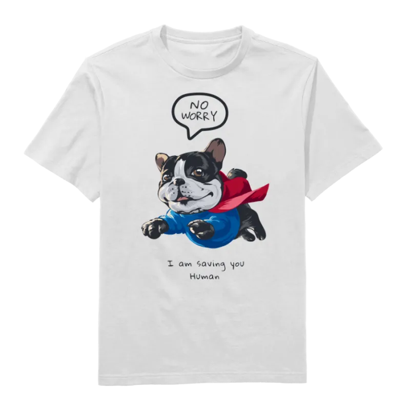 Super dog Round Neck T-Shirt
