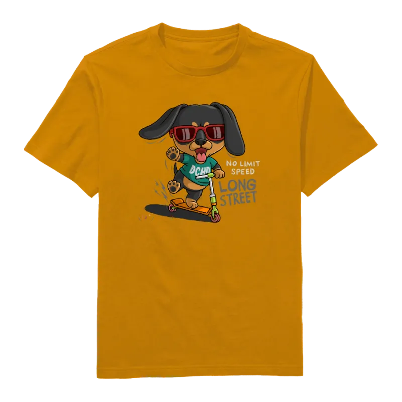 Canine Coolness Round Neck T-Shirt