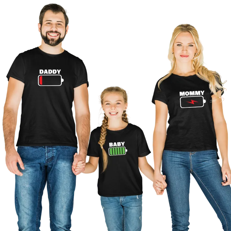 Battery Life Family T shirt