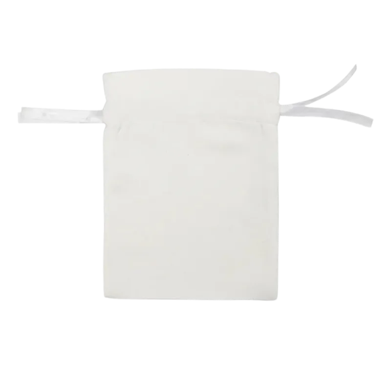 Customized  Double Sided Plush drawstring bag Pack