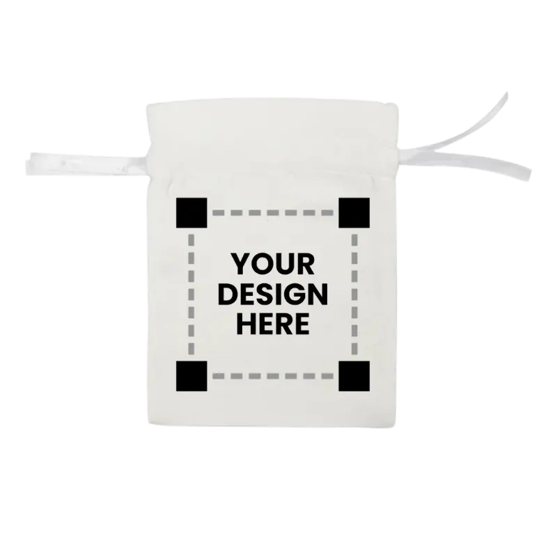 Customized  Double Sided Plush drawstring bag Pack