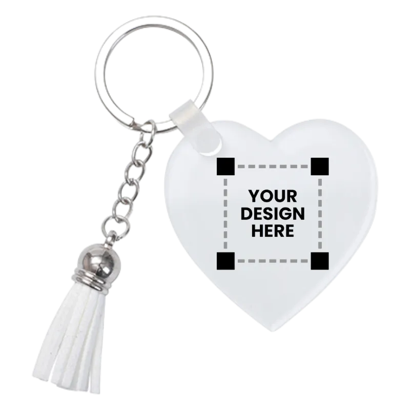 Customized acrylic keyring tassle