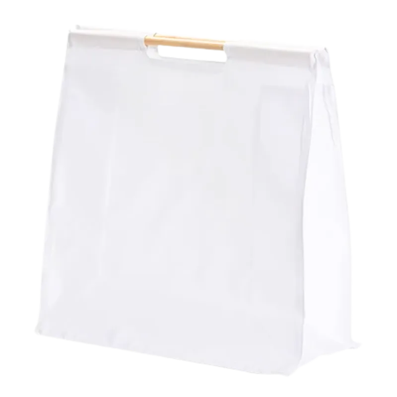 Customized tote bag with 2 wooden handles