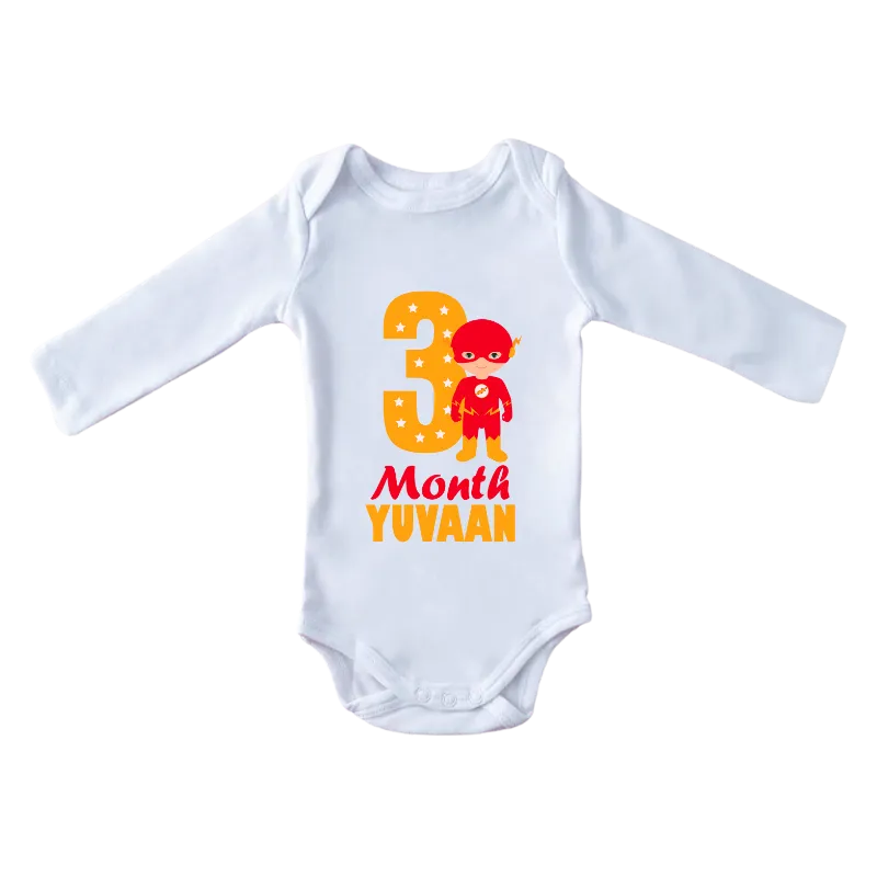 Three Month Baby Full Sleeves Onesie