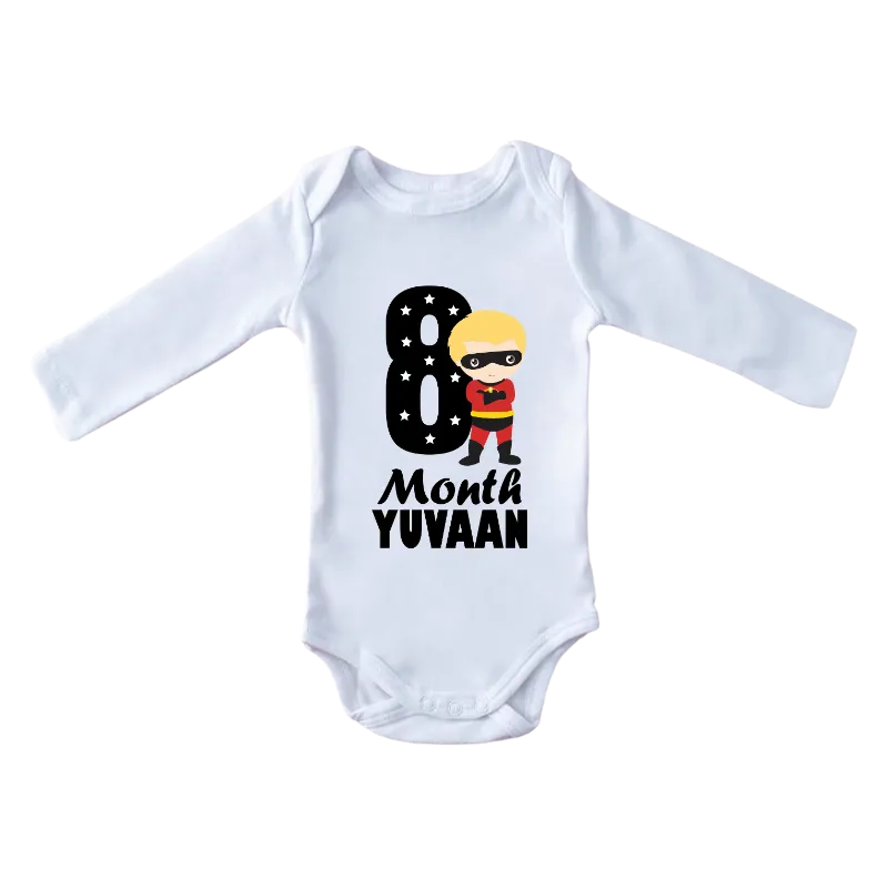 Eight Month Baby Full Sleeves Onesie