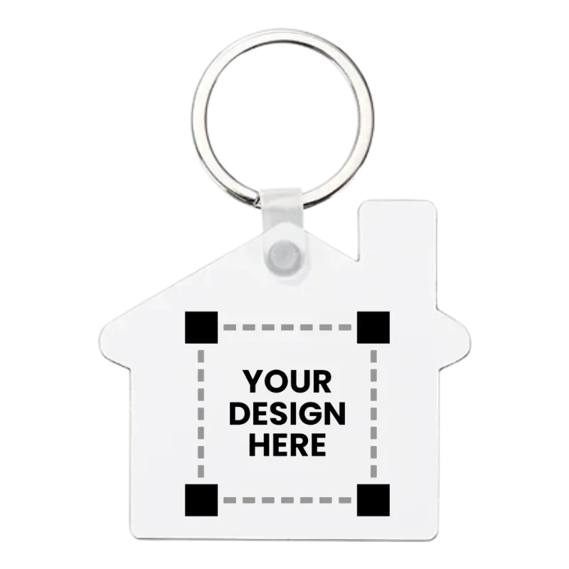 Customized hardboard House keyring