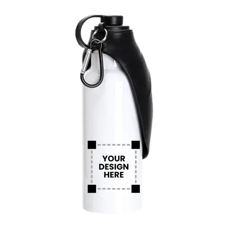 Customized White Stainless Steel Portable Pet Water Bottle
