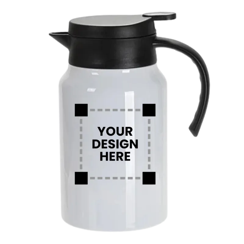Customized Stainless Steel Coffee Pot with Black Handle& Lid