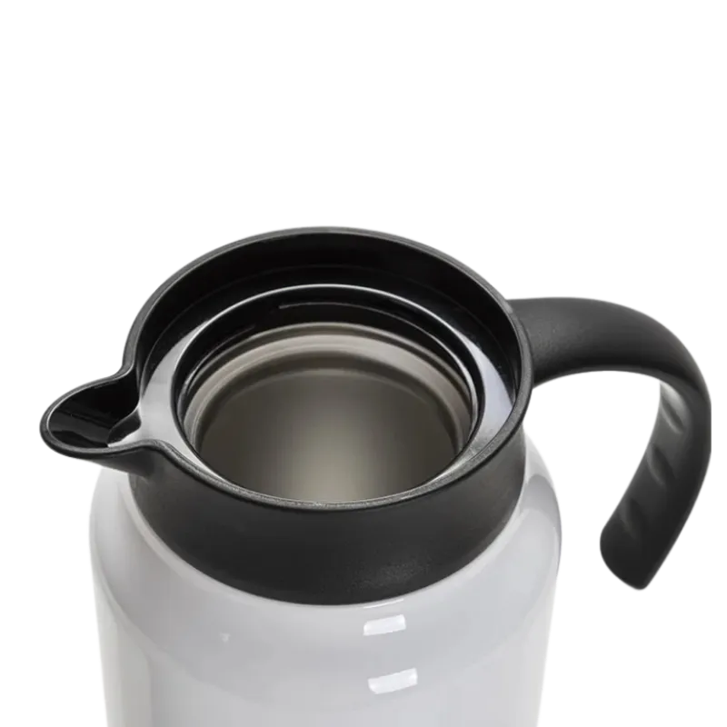 Customized Stainless Steel Coffee Pot with Black Handle& Lid