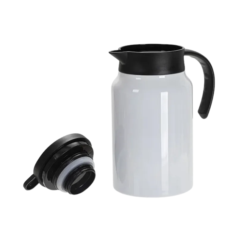 Customized Stainless Steel Coffee Pot with Black Handle& Lid