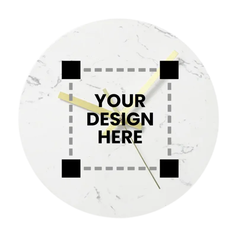 Customized Marble Texture Clock