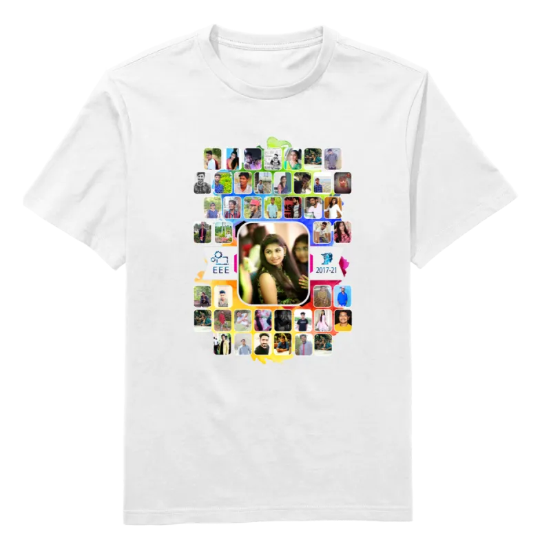 Zig Zag Model Round Neck T-Shirt