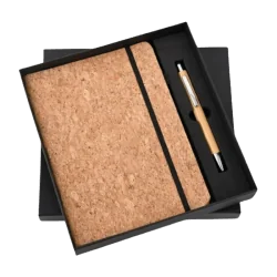 Cork Elastic Pen And Diary