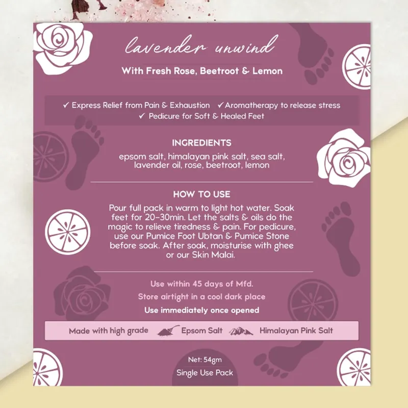 Lavender Foot Salt