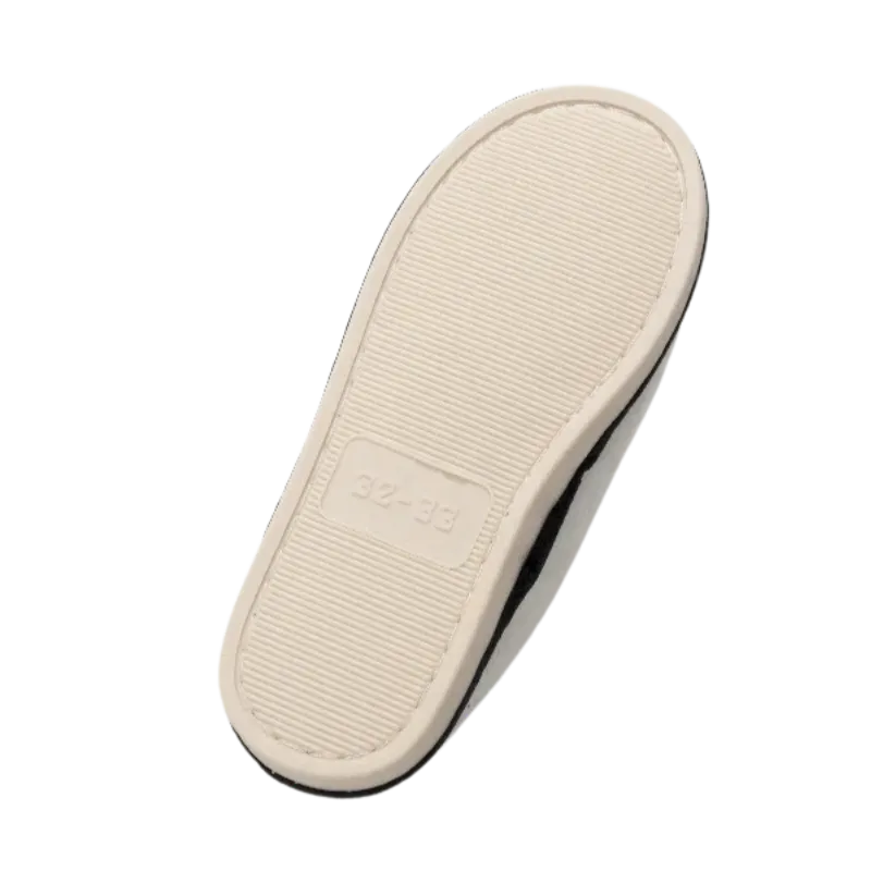 Think Wear Kids Fuzzy Close Toe Slippers