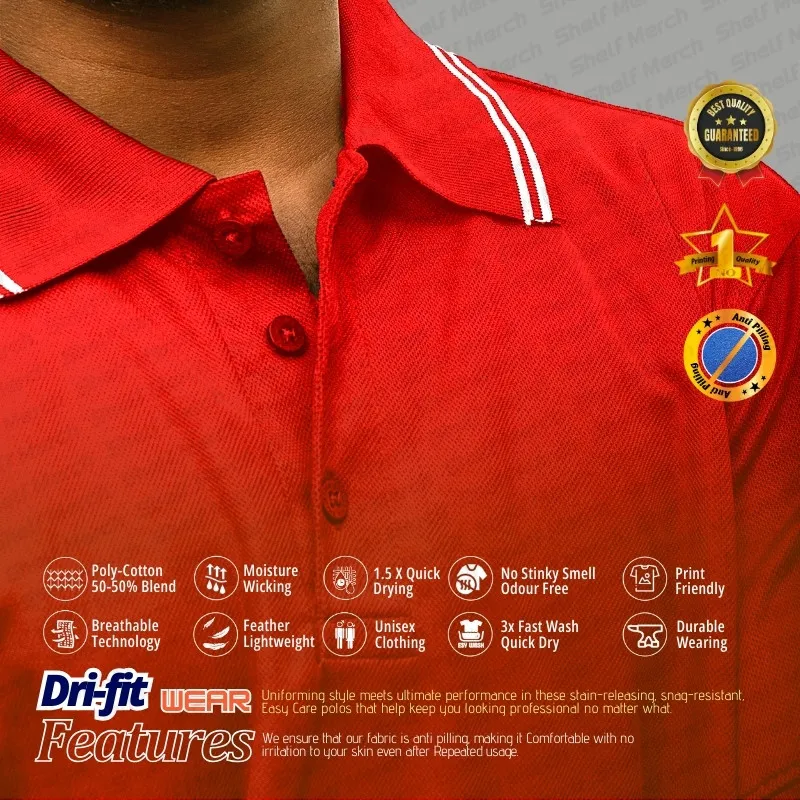 Customized 6-Star Polo T-shirt
