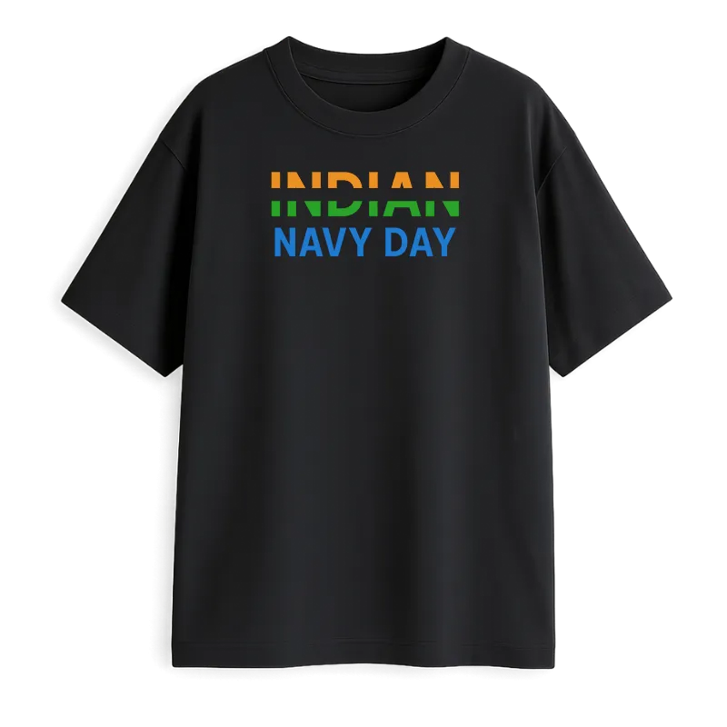 Indian Navy Day  Oversized T-Shirt