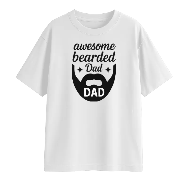 Awesome Bearded Dad Oversized T-Shirt