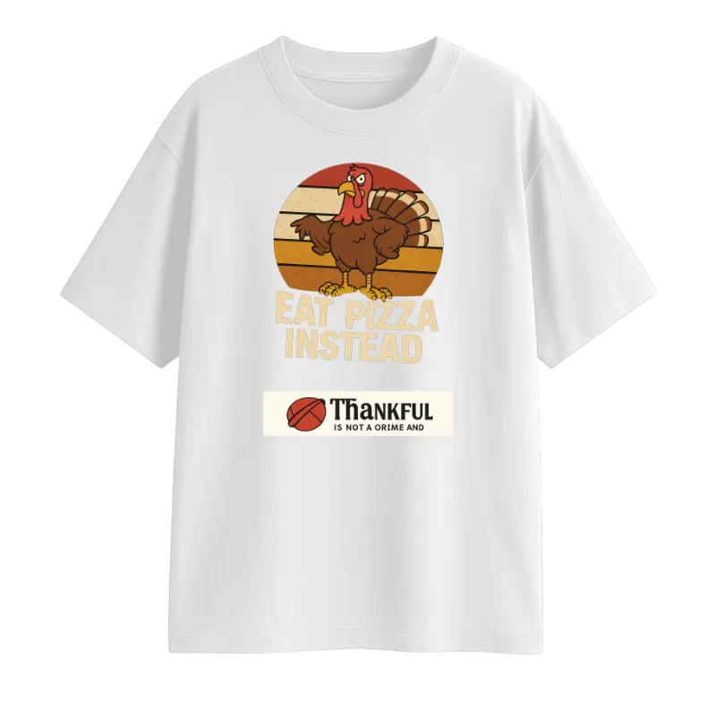 Eat Pizza Oversized T-Shirt