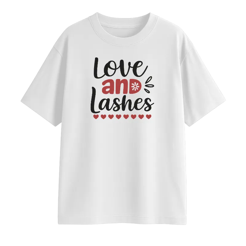 Love And Lashes Oversized T-Shirt