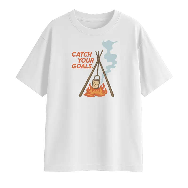Catch Your Goals Oversized T-Shirt