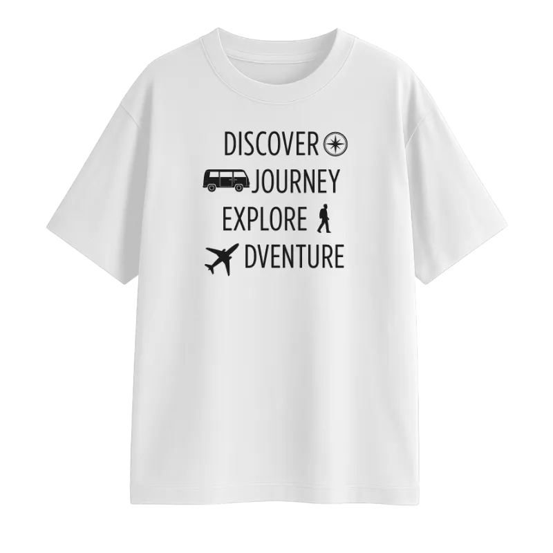 Discover Journey Explore Adventure Oversized T-Shirt