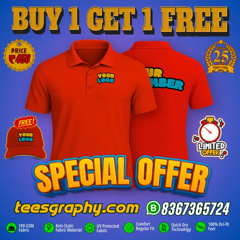 Special Offer Customized Deluxe Polo T-shirt
