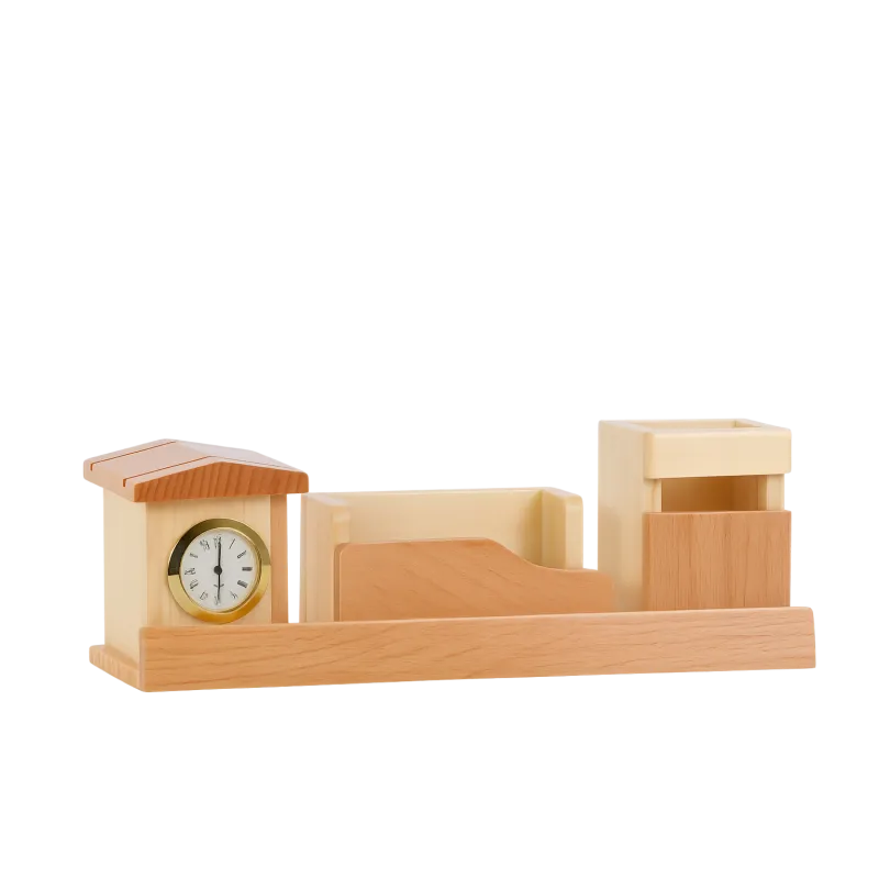 Timeless Wooden Desk Organizer