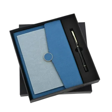Envoloped Diary And Pen Set (Blue)