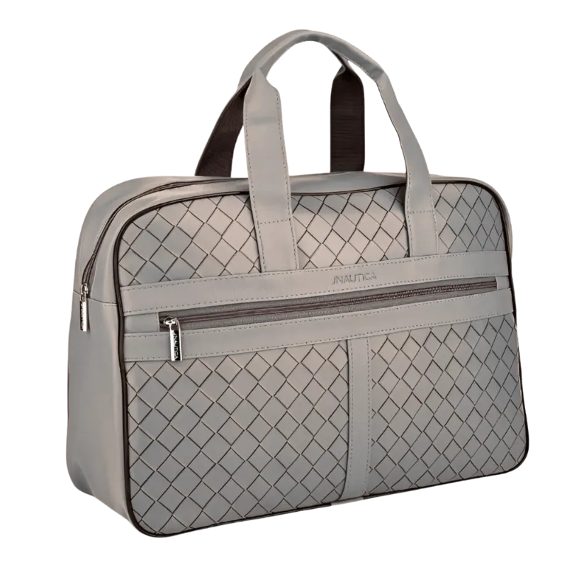 Nautica Laptop Briefcase Checks (Gray)