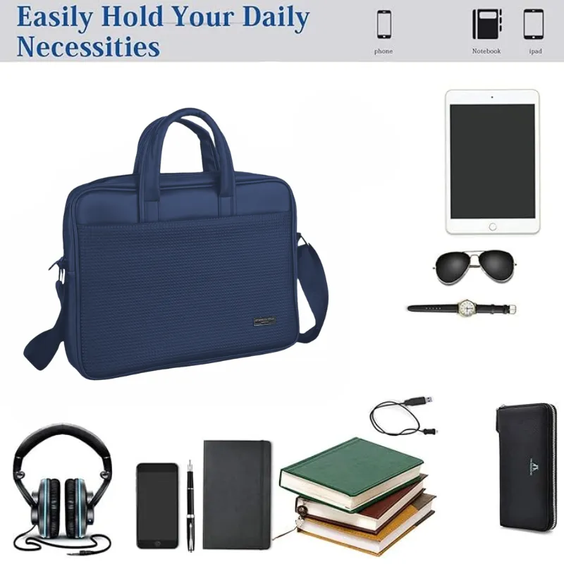 Kenneth Coal Pyramid Laptop Bag (Blue)