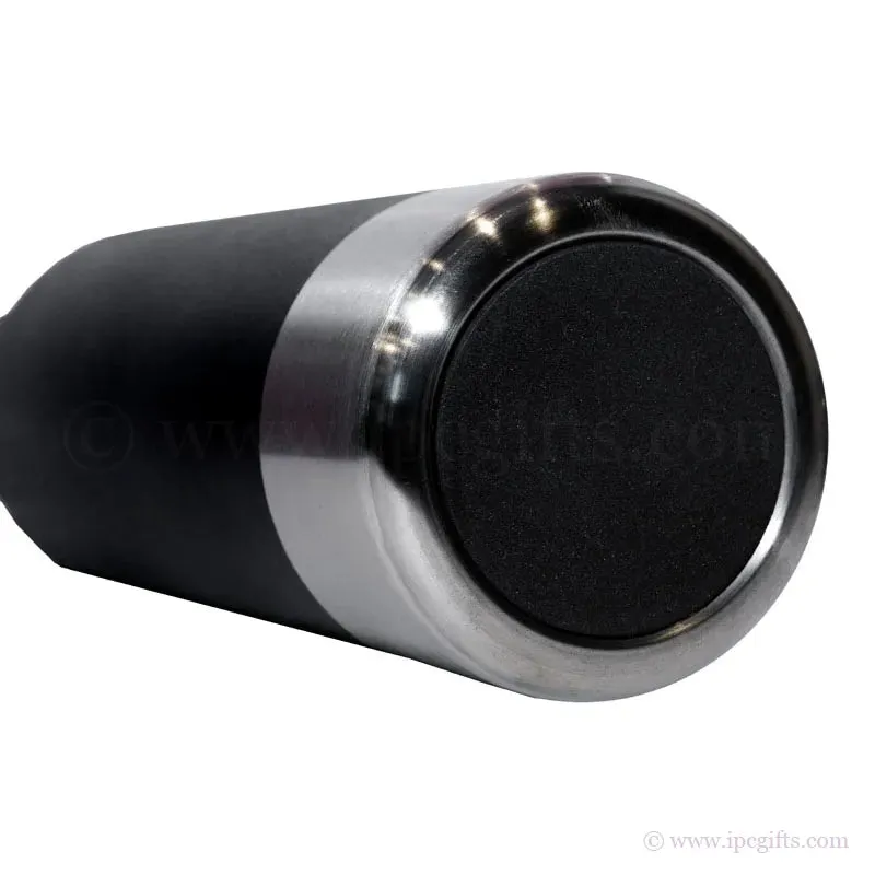 Office Onyx Stainless Desk Bottle (Black)