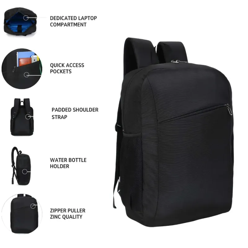 Elanva Black Backpack